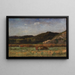 Paesaggio senza titolo con mucche al pascolo sulle colline - Edward Mitchell Bannister — quadro incorniciato alla parete