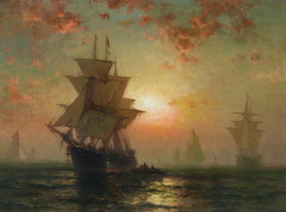 Edward Moran - Ships at Night.webp