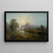 Vista del castello di Windsor - Edward Moran — quadro incorniciato alla parete