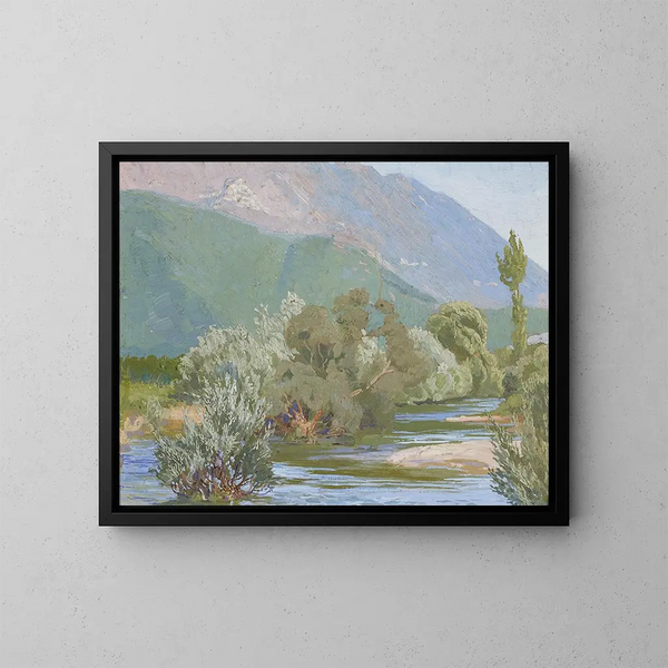 Rivière Aniene - Edward Okuń — quadro incorniciato alla parete