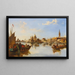 Gondole e barche da pesca all'imbocco del Grande Canale Venezia - Edward Pritchett — quadro incorniciato alla parete