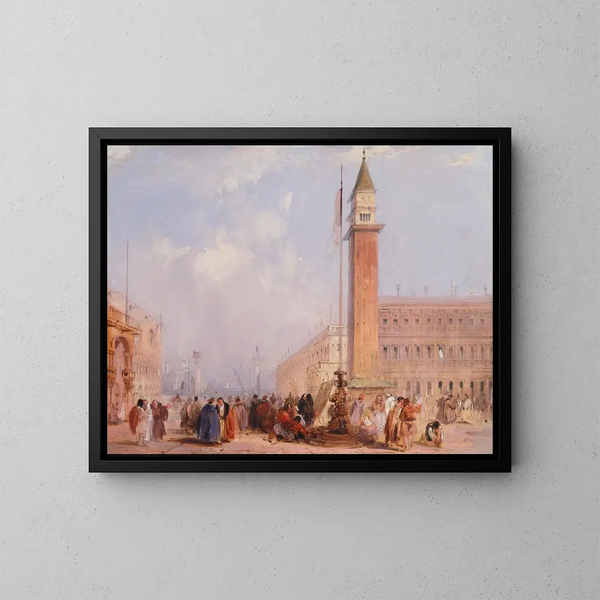 La Piazzetta de Venise - Edward Pritchett — quadro incorniciato alla parete