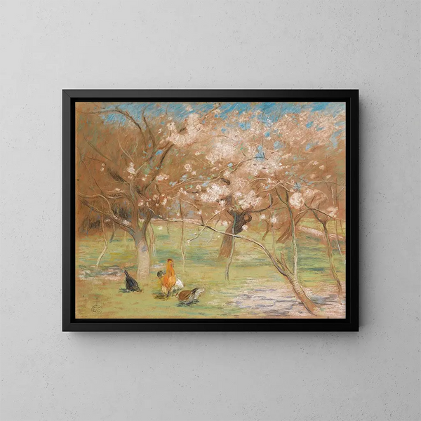 Un idillio primaverile - Edward Stott — quadro incorniciato alla parete