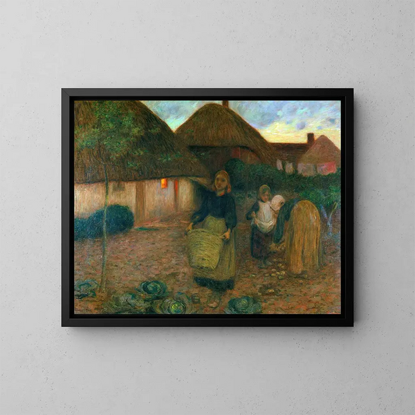 Le champ des veuves - Edward Stott — quadro incorniciato alla parete