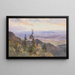 Alla Benediktenwand, vista su Schlehdorf e il Kochelsee - Edward Theodore Compton — quadro incorniciato alla parete