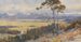 Vista su Klagenfurt davanti alle catene montuose dei Karawanken - Edward Theodore Compton — vista dell’opera