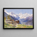 Le Alpi di Barneuza, Vallese - Edward Theodore Compton — quadro incorniciato alla parete