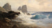 I Faraglioni di fronte alla costa di Capri - Edward Theodore Compton — vista dell’opera