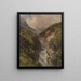 Gorge de montagne avec cascade rugissante - Edward Theodore Compton — quadro incorniciato alla parete