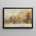 Paesaggio alpino autunnale, studio - Edward Theodore Compton — quadro incorniciato alla parete
