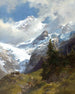Paesaggio di alta montagna con ghiacciaio - Edward Theodore Compton — vista dell’opera