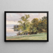 Paesaggio sul lago di Starnberg - Edward Theodore Compton — quadro incorniciato alla parete