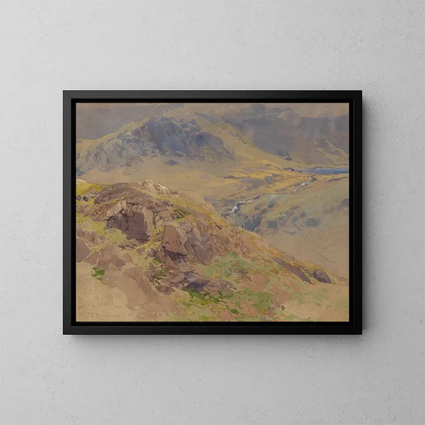 Llyn Idwal, Galles del Nord - Edward Theodore Compton — quadro incorniciato alla parete