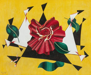 Edward Wadsworth - Abstract with Rose.webp