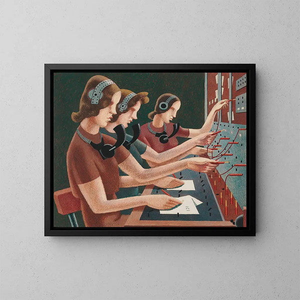 Numero per favore - Edward Wadsworth — quadro incorniciato alla parete
