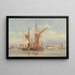 Batteria ant esplosione vicino a Gillingham sulla Medway - Edward William Cooke — quadro incorniciato alla parete