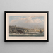 Vecchio ponte di Londra dopo la riparazione del 1700 fino al 1831 - Edward William Cooke — quadro incorniciato alla parete