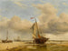 sulla spiaggia a Scheveningue, Paesi Bassi - Edward William Cooke — vista dell’opera