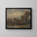 Di fronte a casa mia a Barnes - Edward William Cooke — quadro incorniciato alla parete