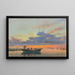 Tramonto sulla laguna di Venezia - Edward William Cooke — quadro incorniciato alla parete