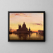 Venezia, Santa Maria della Salute al tramonto - Edward William Cooke — quadro incorniciato alla parete