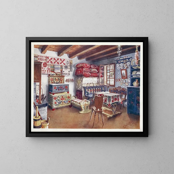 Mobilier paysan austro-hongrois - Edwin Foley — quadro incorniciato alla parete