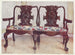 Sofa darby e Joan in noce scolpito - Edwin Foley — vista dell’opera