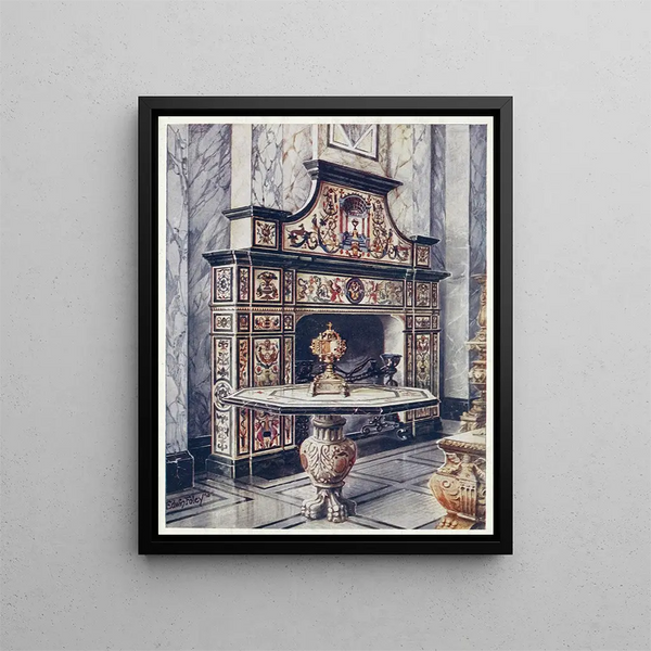 Edwin Foley - Chimneypiece in coloured mosaic Florentine Victoria and Albert Museum South Kensington Table in coloured mosaic.webp
