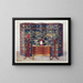 Commode curvato in stile Chippendale sotto influenza francese - Edwin Foley — quadro incorniciato alla parete