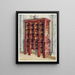Commode doppio in lacca rossa e dorata - Edwin Foley — quadro incorniciato alla parete