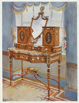 Edwin Foley - Satinwood dressingtable with medallions.webp