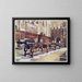 Tavolo di shuffleboard nella sala di Littlecote - Edwin Foley — quadro incorniciato alla parete