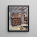 L'armoire Putnam in quercia inglese e cedro. Mobile scolpito in quercia americana. - Edwin Foley — quadro incorniciato alla parete