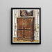 Segretario dritto in parquet di vari legni con rosace montate in bronzo dorato, ecc. - Edwin Foley — quadro incorniciato alla parete