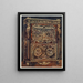 Segretario destro intarsiato con vari legni, con cornici in bronzo fuso, cesellato e dorato - Edwin Foley — quadro incorniciato alla parete