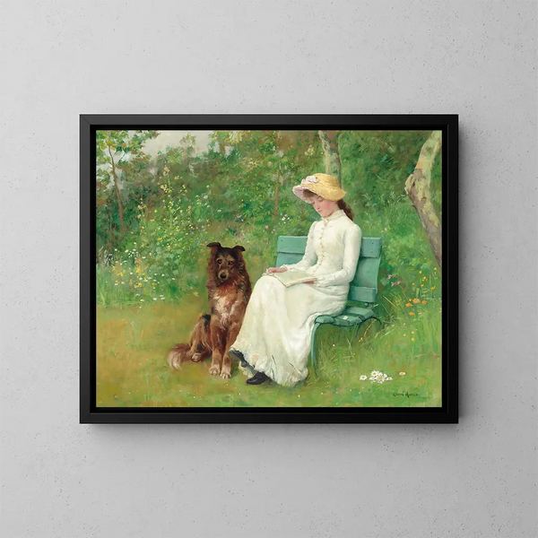 Un momento di calma - Edwin Harris — quadro incorniciato alla parete