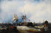 Una nave a vapore a pale che lascia il suo ormeggio sul Tamigi - Edwin Hayes — vista dell’opera