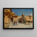 Partenza per la caccia - Edwin Lord Weeks — quadro incorniciato alla parete