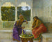 Figures in un interno con un giardino di palme oltre (Conflitto di casi) - Edwin Lord Weeks — vista dell’opera