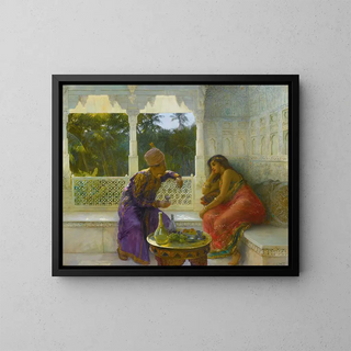 Edwin Lord Weeks - Figures in an interior with garden of palms beyond (Case Conflict).webp