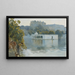 Lago a Udaipur, India - Edwin Lord Weeks — quadro incorniciato alla parete