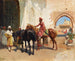 Venditore di cavalli persiani a Bombay - Edwin Lord Weeks — vista dell’opera