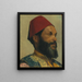 Ritratto di un uomo turco - Edwin Lord Weeks — quadro incorniciato alla parete