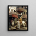 Scène di strada in India - Edwin Lord Weeks — quadro incorniciato alla parete