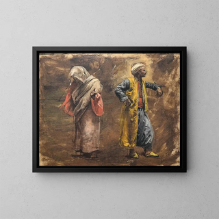 Edwin Lord Weeks - Study of Two Figures.webp