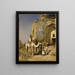La vecchia moschea con piastrelle blu all'esterno di Delhi, in India - Edwin Lord Weeks — quadro incorniciato alla parete