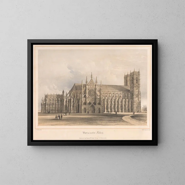 Abbaye di Westminster - Edwin Thomas Dolby — quadro incorniciato alla parete
