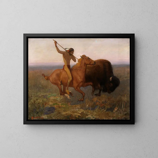 Edwin Willard Deming - Indian Hunting Buffalo.webp