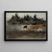 Vache dans la fumée de tourbe étude - Eero Järnefelt — quadro incorniciato alla parete