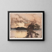 Paesaggio lacustre al tramonto - Eero Järnefelt — quadro incorniciato alla parete